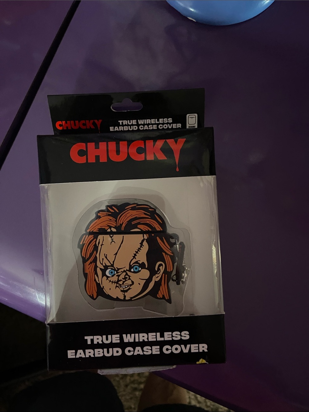 True Wireless Earbud Case Cover - Orange/Black Chucky